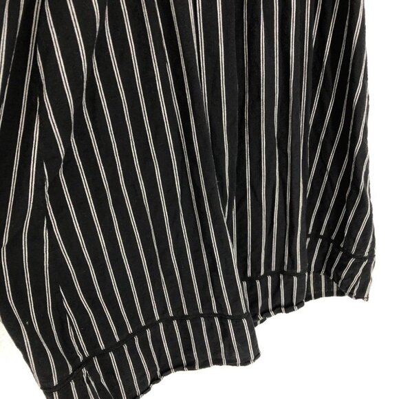 Joe Fresh Black white Striped Midi sleeveless cotton Dress size M - Picture 13 of 15